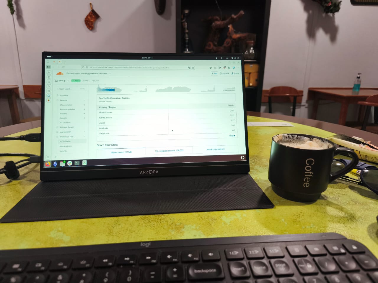 Laptop and Coffee